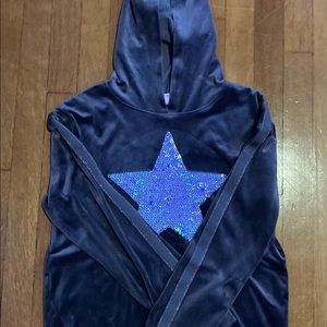 Flip sequin hoodie